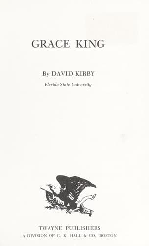 Tapa de Grace King