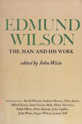 Tapa de Edmund Wilson