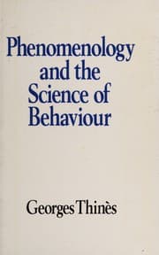 Tapa de Phenomenology and the Science of Behaviour