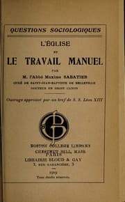 Tapa de L'Église et le travail manuel