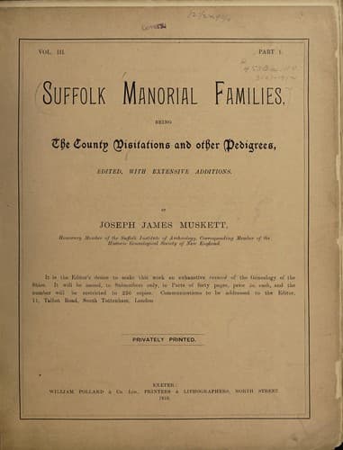 Tapa de Suffolk manorial families