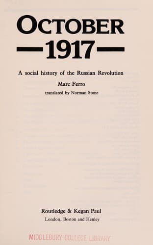 Tapa de October 1917