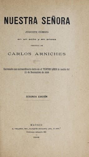 Tapa de Nuestra señora