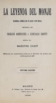 Tapa de La leyenda del monje