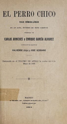 Tapa de El perro chico