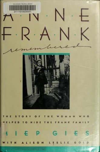 Tapa de Anne Frank remembered