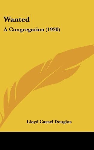 Tapa de Wanted: A Congregation (1920)