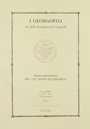 Tapa de Inaugurazione del 225o Anno Accademico: Palazzo Vecchio - 11 aprile 2008 (I Georgofili) (Italian Edition)