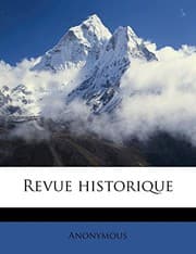 Tapa de Revue historique (French Edition)