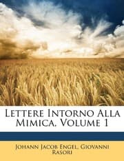 Tapa de Lettere Intorno Alla Mimica, Volume 1 (Italian Edition)