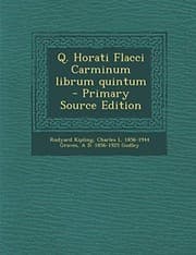 Tapa de Q. Horati Flacci Carminum librum quintum