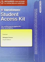 Tapa de CourseCompass Student Access Code Card for Biological Science (4th Edition)