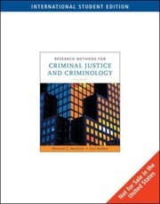 Tapa de Research Methods for Criminal Justice and Criminology (ISE)
