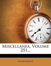Tapa de Miscellanea, Volume 251... (Italian Edition)