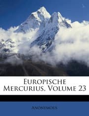 Tapa de Europische Mercurius, Volume 23 (German Edition)