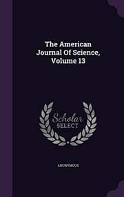 Tapa de The American Journal of Science, Volume 13