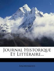 Tapa de Journal Historique Et Litteraire... (French Edition)
