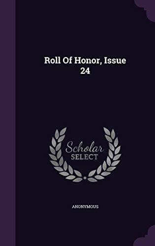 Tapa de Roll Of Honor, Issue 24