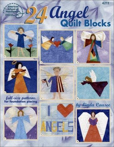 Tapa de 24 angel quilt blocks