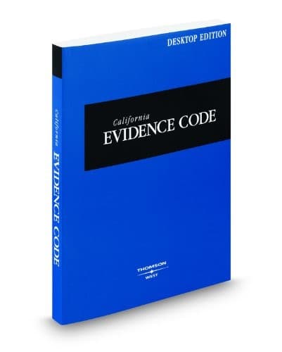 Tapa de California Evidence Code, 2010 ed. (California Desktop Codes)