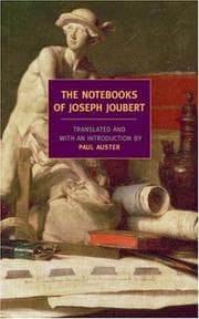Tapa de The Notebooks of Joseph Joubert