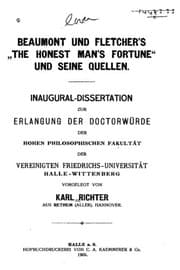 Tapa de Beaumont und Fletcher'sthe Honest Man's Fortune und Seine Quellen (German Edition)