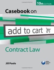 Tapa de Casebook on Contract Law