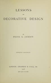 Tapa de Lessons on decorative design