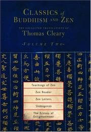 Tapa de Classics of Buddhism and Zen, Volume 2