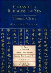 Tapa de Classics of Buddhism and Zen, Volume 3