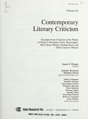 Tapa de CLC Volume 82 Contemporary Literary Criticism