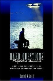 Tapa de Hard Questions, Prophetic Answers
