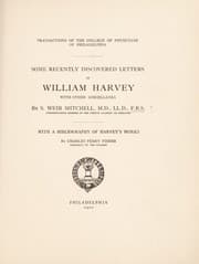 Tapa de Some recently discovered letters of William Harvey