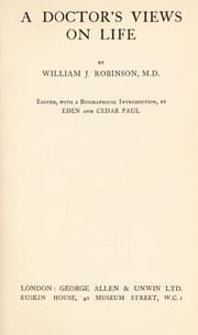 Tapa de A doctor's views on life