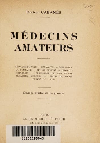 Tapa de Médecins amateurs ...