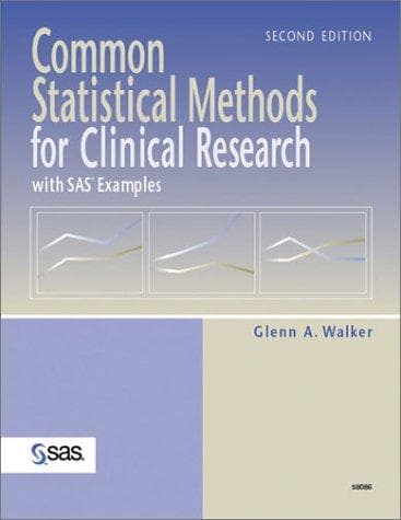 Tapa de Common statistical methods for clinical research with SAS examples