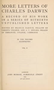 Tapa de More letters of Charles Darwin
