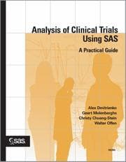 Tapa de Analysis of clinical trials using SAS