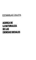 Tapa de Acerca de la naturaleza de la ciencias sociales - Primera edición