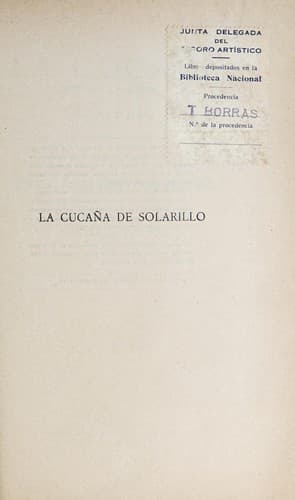 Tapa de La cucaña de Solarillo