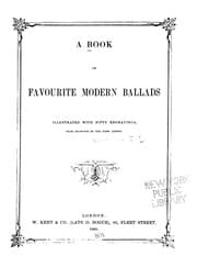 Tapa de A Book of Favourite Modern Ballads