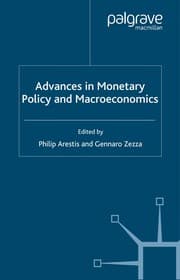 Tapa de Advances in monetary policy and macroeconomics