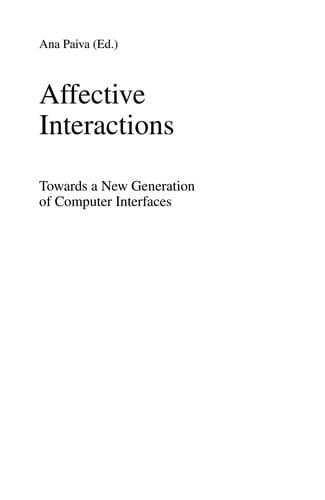 Tapa de Affective interactions