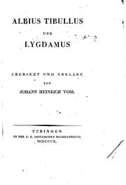 Tapa de Albius Tibullus und Lygdamus
