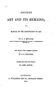 Tapa de Ancient Art and Its Remains: Or a Manual of the Archaeology of Art