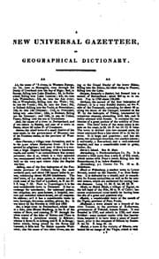 Tapa de A New Universal Gazetteer: Containing a Description of the Principal Nations, Empires, Kingdoms ...