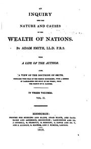 Tapa de An Inquiry Into the Nature and Causes of the Wealth of Nations