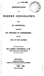 Tapa de An Introduction to Modern Geography: With an Appendix, Containing an Outline ...