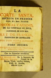 Tapa de La corte santa