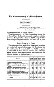Tapa de Annual Report of the Police Commissioner for the City of Boston